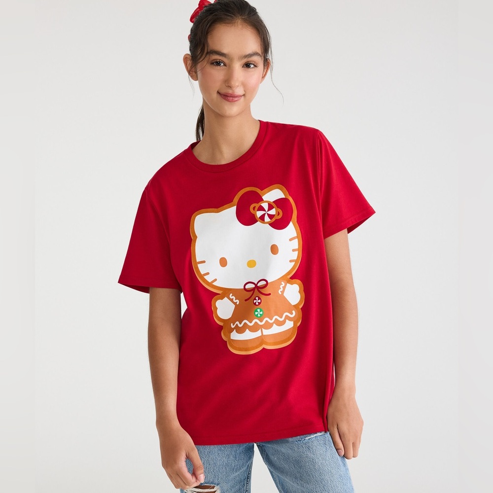Hello Kitty | Aero Gingerbread Boyfriend Graphic T-shirt XL